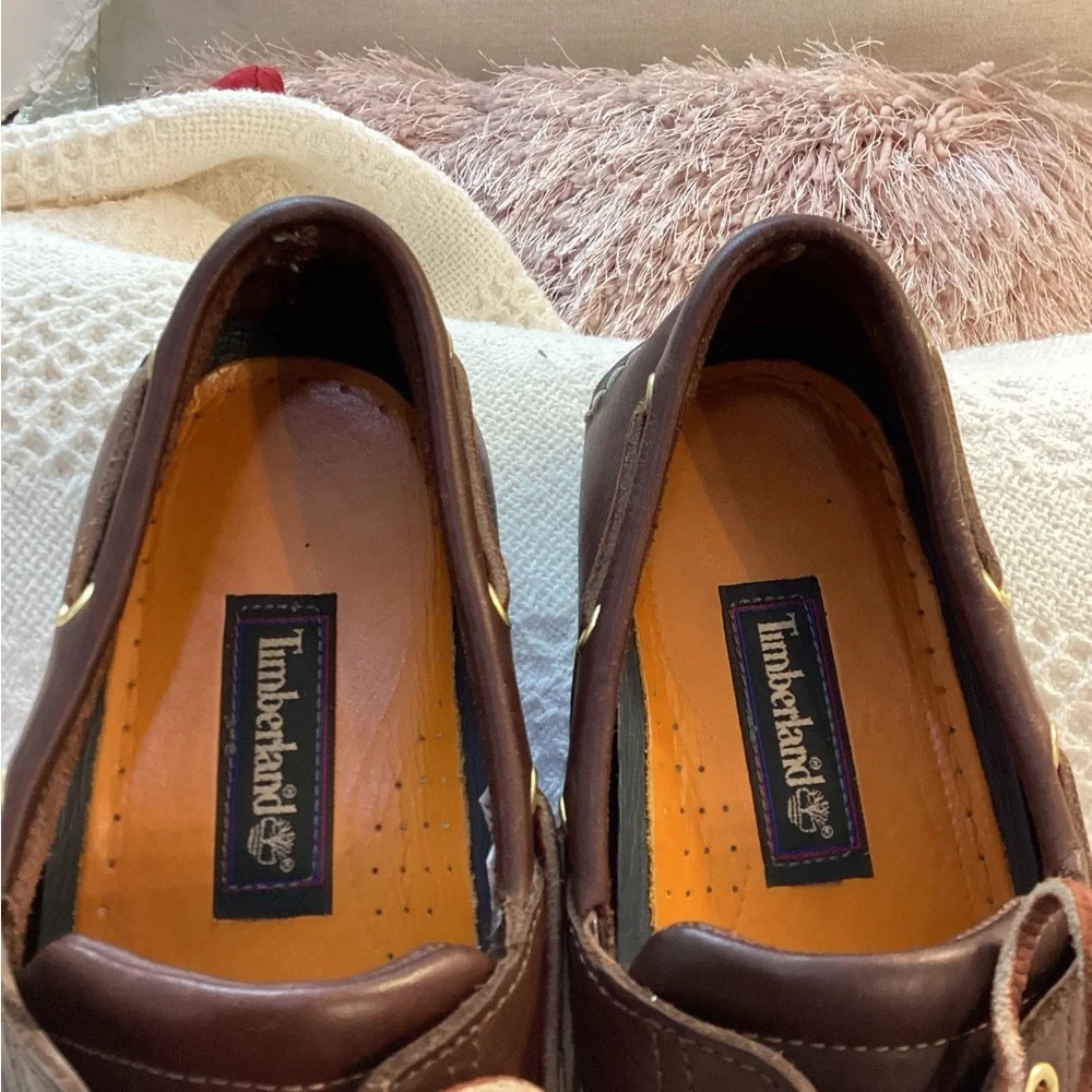 Timberland Brown Leather Boat Shoes